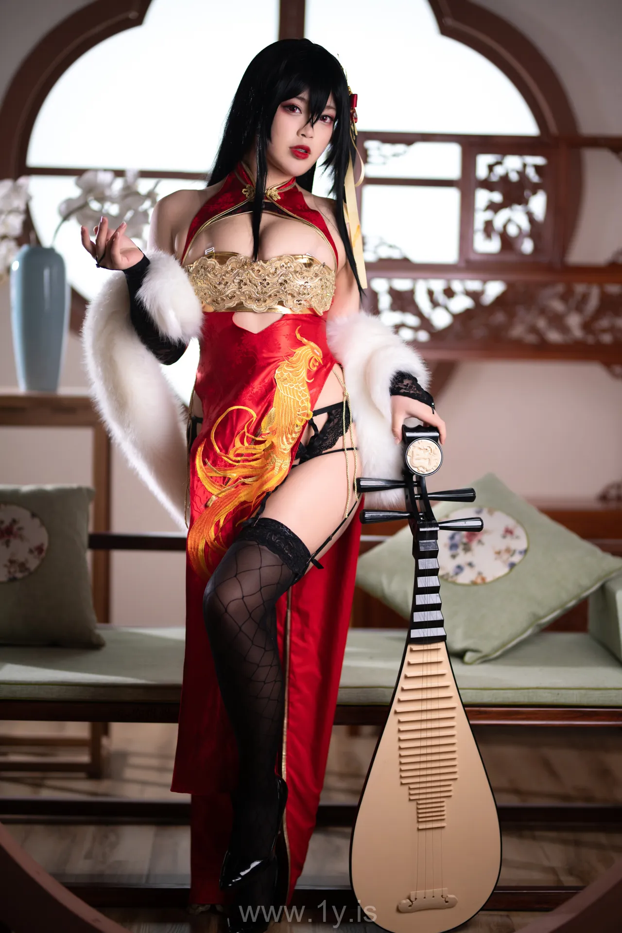 Coser@白烨 NO.013 Fancy Asian Cutie 大凤旗袍新年限定